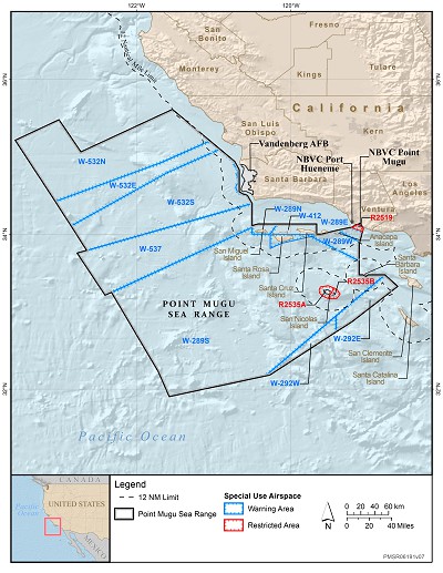 Point Mugu Sea Range EIS/OEIS Study Area Map
