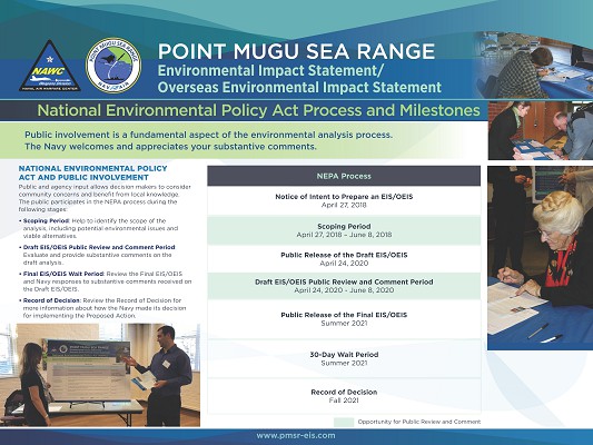 Poster 7: National Environmental Policy Act Process and Milestones